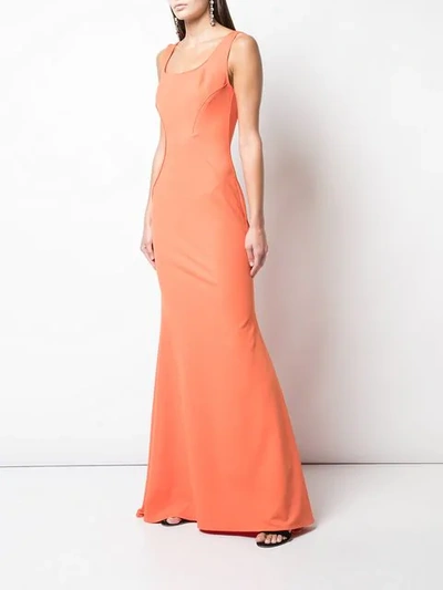 Shop Zac Zac Posen Leah Gown In Orange