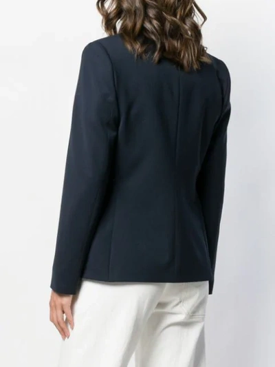 Shop Brunello Cucinelli Peaked Lapel Blazer In Blue