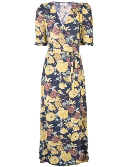 Shop Sea Ella Floral Wrap Dress In Black