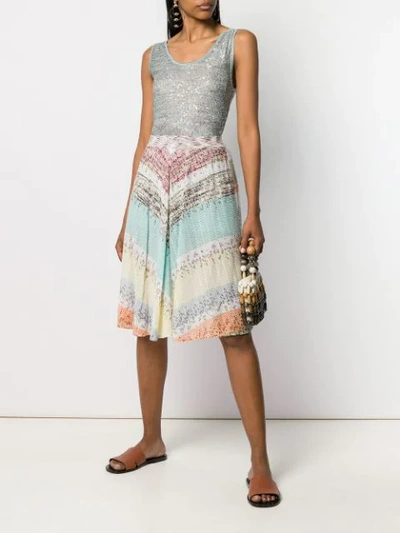 Shop Missoni Sequin Embroidered Tank Top - Neutrals