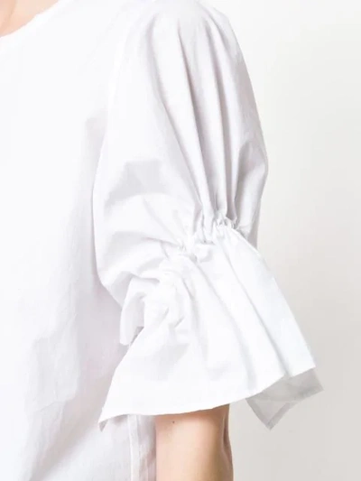 Shop Lareida Bell Sleeve Blouse In White