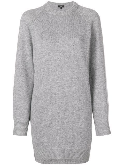 theory knit sweatshirt dress