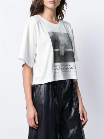 MM6 MAISON MARGIELA POLAROID CHAIR PRINTED T-SHIRT - 白色