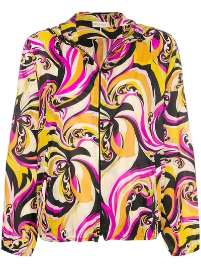 Shop Emilio Pucci Printed Jacket In 066-nero/mandorla