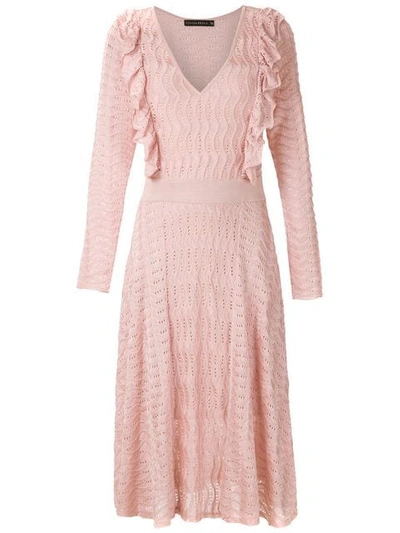 Shop Cecilia Prado Knitted Midi Dress In Pink