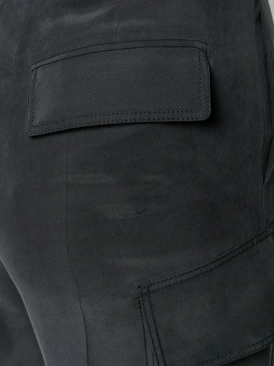 Shop Joseph Cropped Cargo Trousers In Black