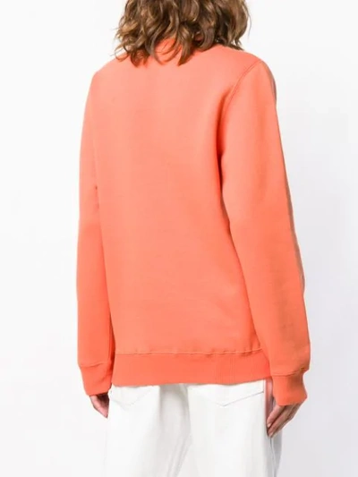 Shop Stussy Oversized Logo Sweatshirt - Orange