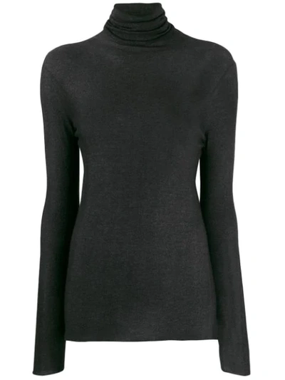 Shop Avant Toi Turtle Neck Top In Black