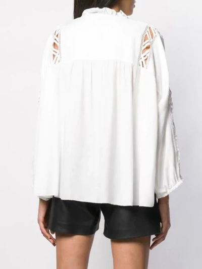 Shop Iro Felicia Laced Blouse In White