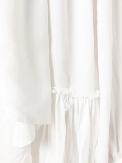 Shop Ann Demeulemeester Asymmetric Dress In White