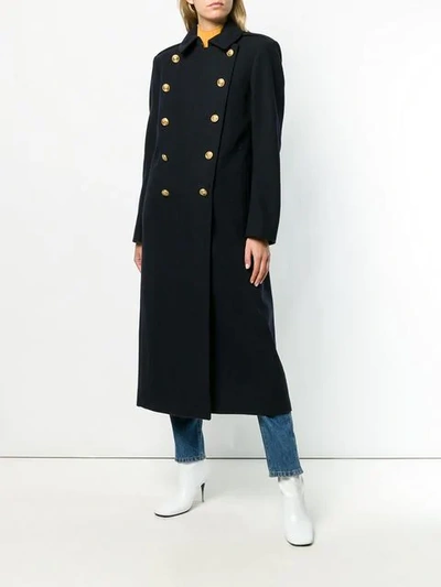 Shop Polo Ralph Lauren Military Coat In Blue