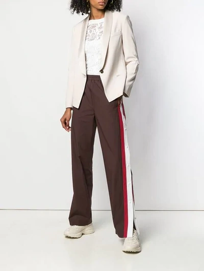 Shop Antonelli Shawl Lapel Blazer In Neutrals