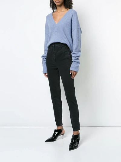 Shop Tibi Jamie Flat Front Jeans In Black