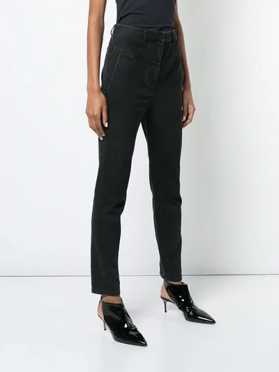 Shop Tibi Jamie Flat Front Jeans In Black