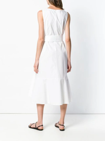 Shop Blanca Belted Midi Dress - White