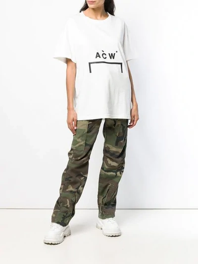 Shop A-cold-wall* Oversized Logo T-shirt - White