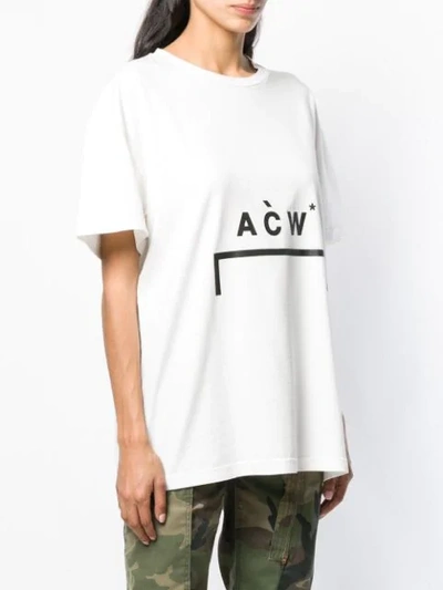 A-COLD-WALL* 超大款LOGO T恤 - 白色