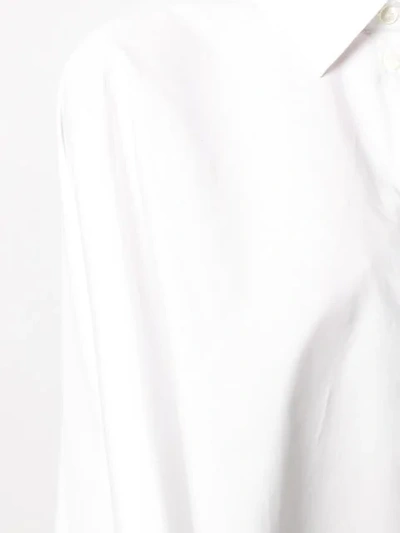 Shop Maison Margiela Asymmetric Hem Shirt In White