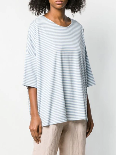 Shop Apuntob Oversized Fit T-shirt - Blue