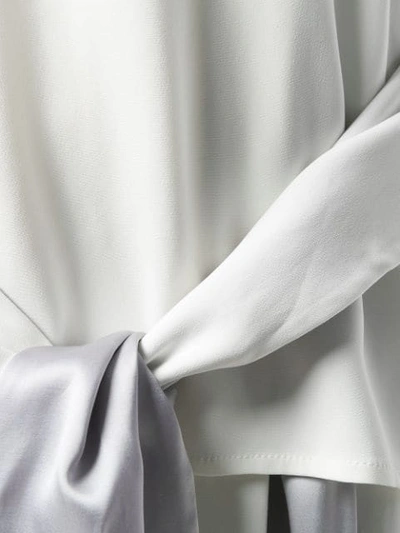 Shop Nina Ricci Shirt Tie Waist Top In White