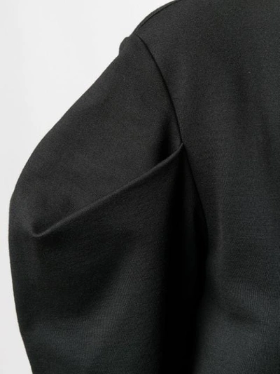 Shop Mm6 Maison Margiela Puff-sleeve Dress In Black
