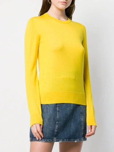 Shop Dolce & Gabbana Crewneck Jumper In Yellow