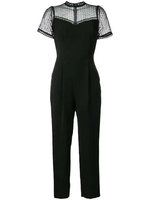 michael kors black lace jumpsuit