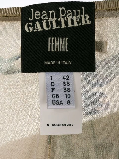 Pre-owned Jean Paul Gaultier Vintage Nature Print Cropped Leggings - 中性色 In Beige