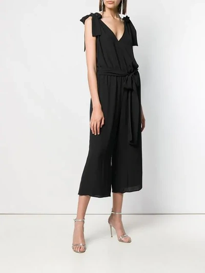 Shop Michael Michael Kors V-neck Jumpsuit In Black