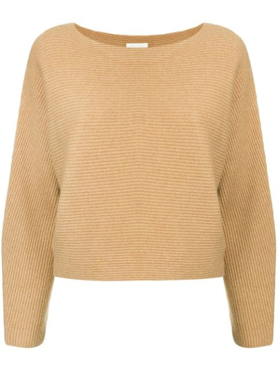 Shop Ballsey Long-sleeve Fitted Sweater - Brown