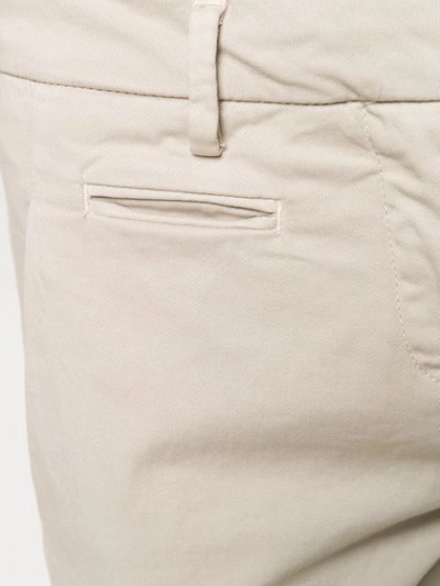 Shop Peuterey Cropped Skinny Trousers In Neutrals