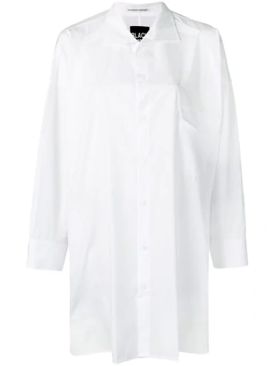 Shop Yohji Yamamoto Oversized Tunic Shirt - White