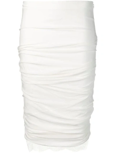 Shop Tom Ford Fitted Pencil Skirt In White