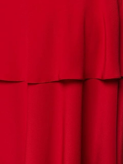 STELLA MCCARTNEY 多层超长半身裙 - 红色