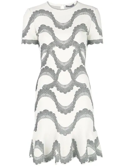 Shop Alexander Mcqueen Embellished A In White