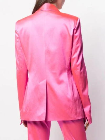 Shop House Of Holland Classic Single-breasted Blazer In Pink
