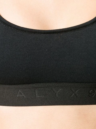 Shop Alyx Logo Bra Top In Black