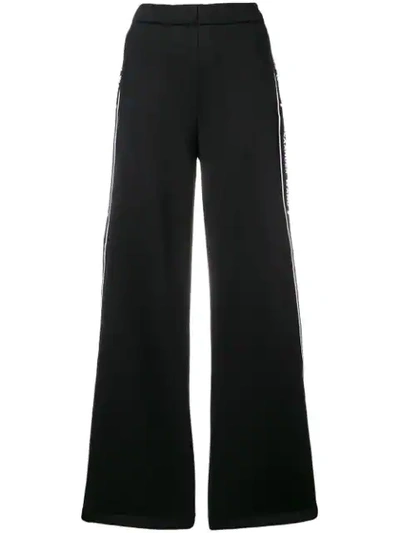 Shop Alexander Wang T Logo Tape Track Pants In Black