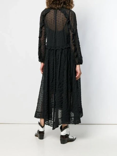 Shop Semicouture Embroidered Lace Dress In Black