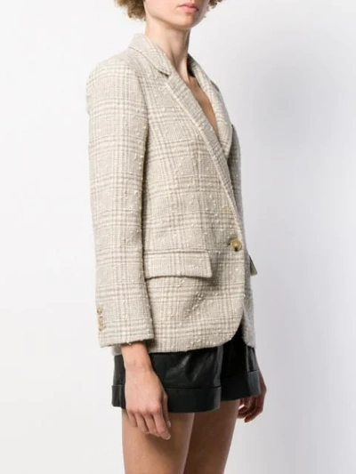 Shop Isabel Marant Étoile Tweed Blazer In Neutrals