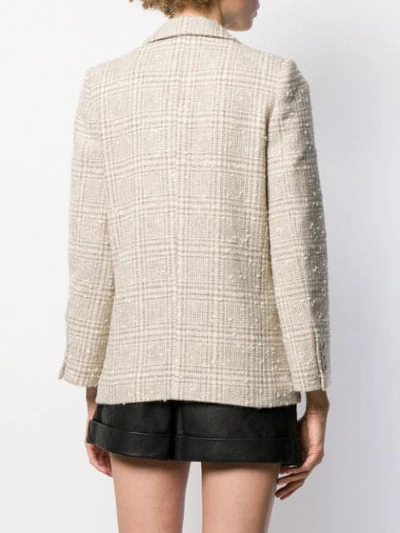 Shop Isabel Marant Étoile Tweed Blazer In Neutrals
