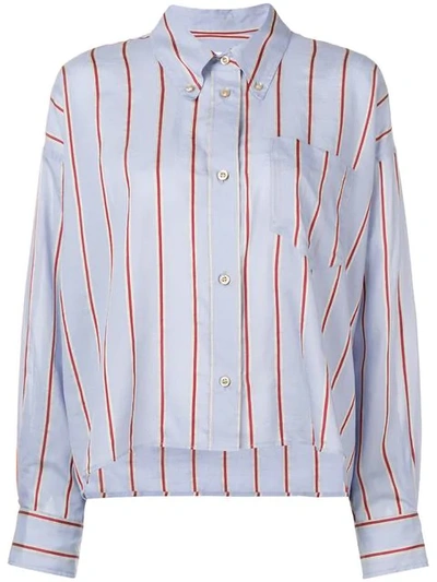 Shop Isabel Marant Étoile Classic Striped Shirt In Blue