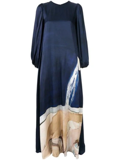 Shop Aje Somerset Gown In Blue