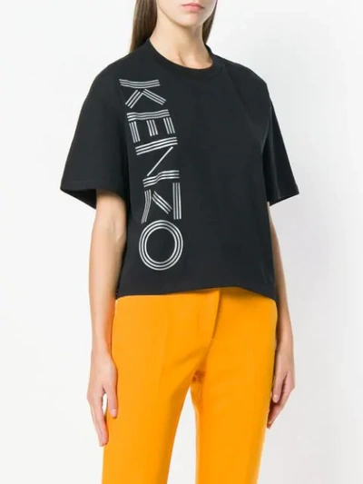 Shop Kenzo Logo T-shirt In Black