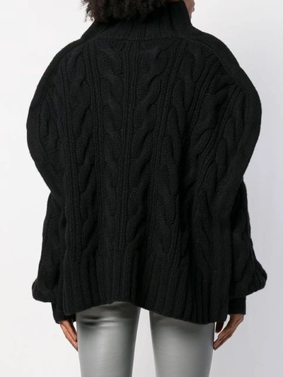 Shop Aalto Chunky Knit Jumper In Black