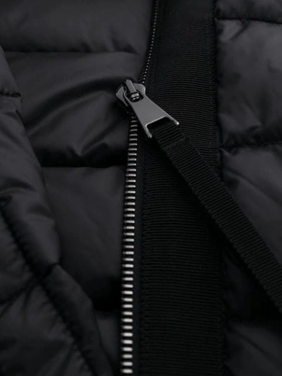 Shop Moncler Virgin Wool Sleeves Zipped Jacket In 999 Black
