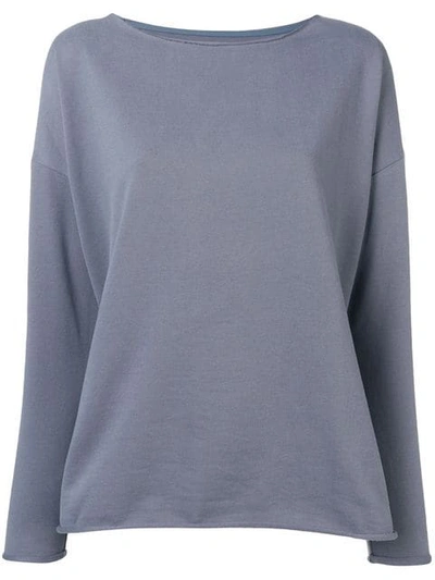 Shop Juvia Round Neck Sweatshirt In Blue