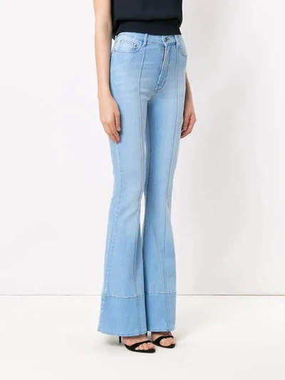 Shop Amapô Verona Flared Jeans In Blue
