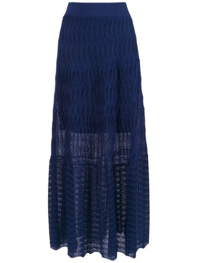 Shop Cecilia Prado Gina Maxi Skirt In Blue