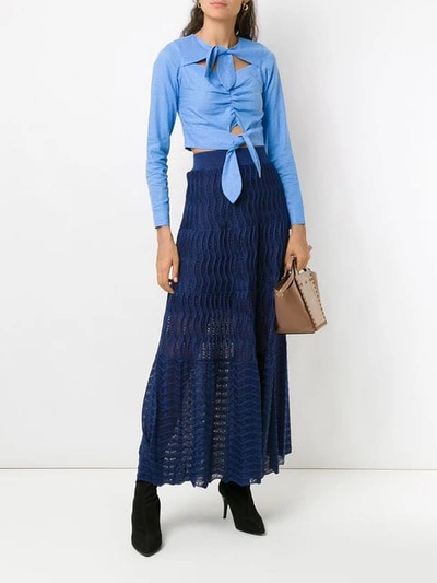 Shop Cecilia Prado Gina Maxi Skirt In Blue